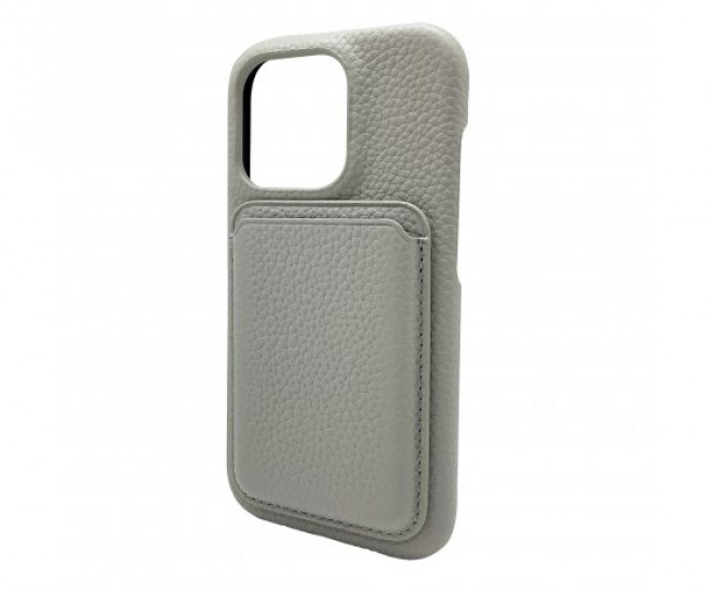 iLera NAPA leather Case 1.0 for iPhone 15 Pro, Lonic Grey + Wallet